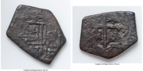 Charles II "H.M.S. Association" Cob 4 Reales ND (1665-1700) Fair, Mexico City mint, KM39. 7.55gm. Salvaged from the "Association" (sunk in 1707 off th...