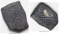 Philip V "1715 Fleet" Cob 8 Reales ND (1700-1715) XF (Shipwreck Effect), Mexico City mint, KM47. 23.29gm. Accompanied by COA. Salvaged from the "1715 ...