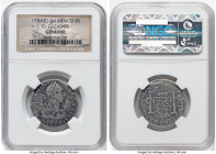 Charles III "El Cazador" 2 Reales 1776 Mo-FM Genuine NGC, Mexico City mint, KM88.2, Cal-662. Salvaged from the "El Cazador" Shipwreck (sunk in 1784 of...