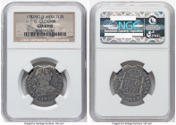 Charles III "El Cazador" 2 Reales 1782 Mo-FF Genuine NGC, Mexico City mint, KM88.2, Cal-672. Salvaged from the "El Cazador" Shipwreck (sunk in 1784 of...
