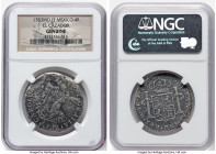Charles III "El Cazador" 4 Reales 1783 Mo-FF Genuine NGC, Mexico City mint, KM97.2, Cal-896. Salvaged from the "El Cazador" Shipwreck (sunk in 1784 of...