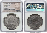 Charles III "El Cazador" 8 Reales 1782 Mo-FF Details Genuine NGC, Mexico City mint, KM106.2, Cal-1122. Salvaged from the "El Cazador" Shipwreck (sunk ...