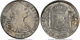 Charles III - Charles IV 4-Piece Lot of Certified Assorted "The Blue Abyss" Reales Issues NGC, 1) Charles IV 8 Reales 1797 Mo-FM AU Details (Sea Salva...