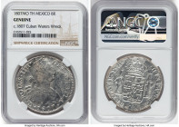 Charles IV "Cuban Waters" 8 Reales 1807 Mo-TH Genuine NGC, Mexico City mint, KM109, Cal-986. Salvaged from the "Cuban Water Wreck" (sunk ca. 1807 off ...