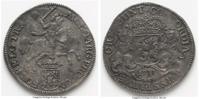 Utrecht. Provincial "De Liefde" Ducaton (Silver Rider) 1711 AU (Shipwreck Effect), Utrecht mint, KM83.1, Dav-1832. 31.41gm. Accompanied by COA. Salvag...