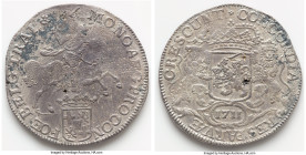 Utrecht. Provincial "De Liefde" Ducaton (Silver Rider) 1711 XF (Shipwreck Effect), Utrecht mint, KM83.1, Dav-1832. 31.77gm. Accompanied by COA and auc...