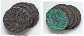 Provincial Multi-Coin Clump Saltwater Encrusted, 12.78gm. Four Netherland East Indies coins encrusted, as found. Salvaged from an unknown wreck. HID09...
