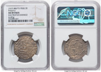Philip II cob 2 Reales ND (1577-1588) P-Do AU Details (Saltwater Damage) NGC, Lima mint, Cal-338. 6.87gm. HID09801242017 © 2024 Heritage Auctions | Al...