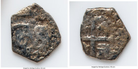 Charles II "Callao Treasure" Cob 1/2 Real 1684 VF (Shipwreck Effect), Lima mint, KM22, Cal-121. 1.14gm. First year of issue. Accompanied by COA. Salva...