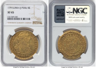 Charles IV gold 8 Escudos 1791 LM-IJ XF45 NGC, Lima mint, KM92, Cal-1590. HID09801242017 © 2024 Heritage Auctions | All Rights Reserved www.HA.com/Tex...