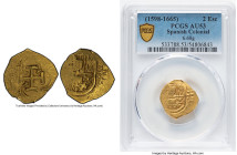 Philip III - Philip IV gold Cob 2 Escudos ND (1598-1665) AU53 PCGS, 6.68gm. HID09801242017 © 2024 Heritage Auctions | All Rights Reserved www.HA.com/T...