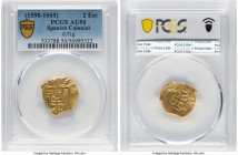 Philip III - Philip IV gold Cob 2 Escudos ND (1598-1665) AU50 PCGS, 6.71gm. HID09801242017 © 2024 Heritage Auctions | All Rights Reserved www.HA.com/T...