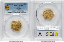 Philip IV gold Cob 2 Escudos 1622 S-G AU58 PCGS, Seville mint, Cal-1823. 6.73gm. HID09801242017 © 2024 Heritage Auctions | All Rights Reserved www.HA....