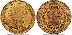 Charles III gold Escudo 1787 M-DV AU55 NGC, Madrid mint, KM416.1, Cal-1370. HID09801242017 © 2024 Heritage Auctions | All Rights Reserved www.HA.com/T...
