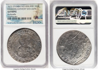 Brabant/Antwerp. Provisional "Hollandia" Ducaton 1673 Genuine NGC, Brabant mint, KM79.2, Dav-4475. Salvaged from the "Hollandia" (sunk in 1743 off the...