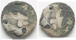 "Vliegenthart" 8 Reales or Ducaton Saltwater Encrusted, 45.09gm. Accompanied by COA. Salvaged from the Vliegenthart (sunk in 1735 off Zeeland, the Net...