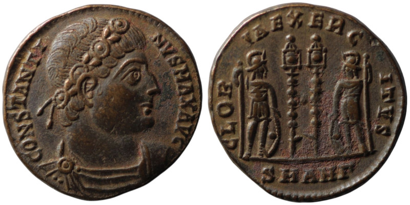 Constantine I 'the Great' (AD 307/10-337). Antioch
AE Follis (17mm, 2,59g)