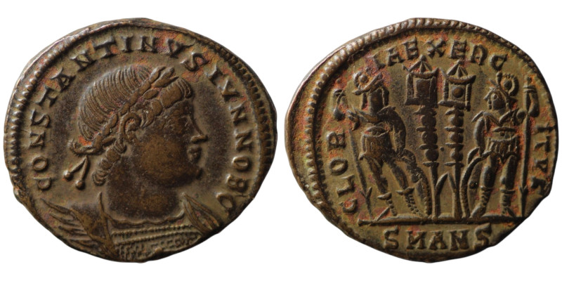 Constantine II, Caesar (AD 316-337). Antioch
AE Follis (18mm, 1,99g)