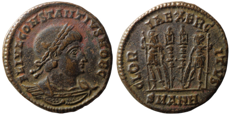 Constantius II, Caesar (AD 324-337). Antioch
AE Follis (18mm, 2,45g)