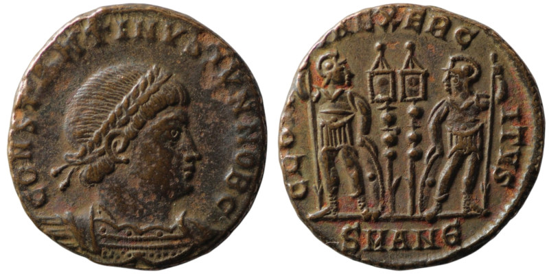 Constantine II, Caesar (AD 316-337). Antioch
AE Follis (17mm, 2,12g)