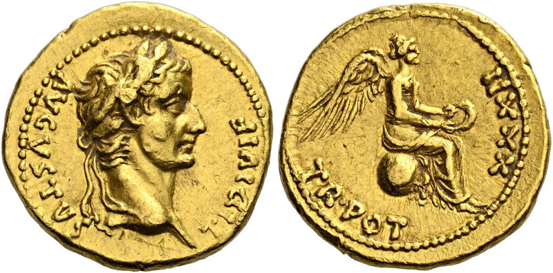 Tiberius augustus,14–38 

Quinarius, Lugdunum 30-31, AR 16 mm, 3.87 g. TI DIVI...