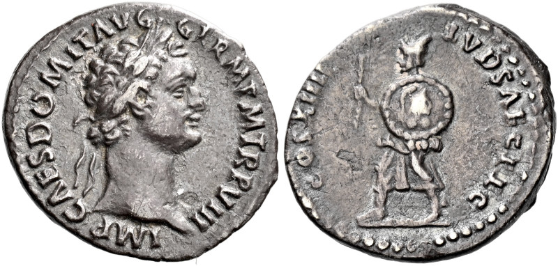 Domitian augustus, 81–96 

Quinarius 88, AR 15 mm, 1.53 g. IMP CAES DOMIT AVG ...