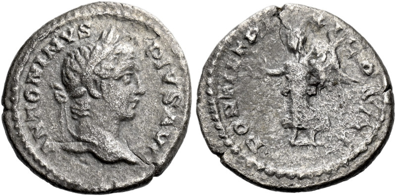 Caracalla augustus, 193–217 

Quinarius 208, AR 14 mm, 1.43 g. ANTONINVS – PIV...