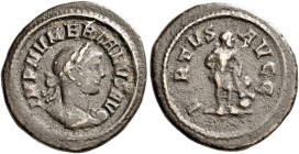 Numerian augustus, 283–284 

Quinarius 283-284, Billon 16 mm, 2.15 g. IMP NVMERIANVS AVG Laureate, draped and cuirassed bust r. Rev. VIRTV – S AVGG ...