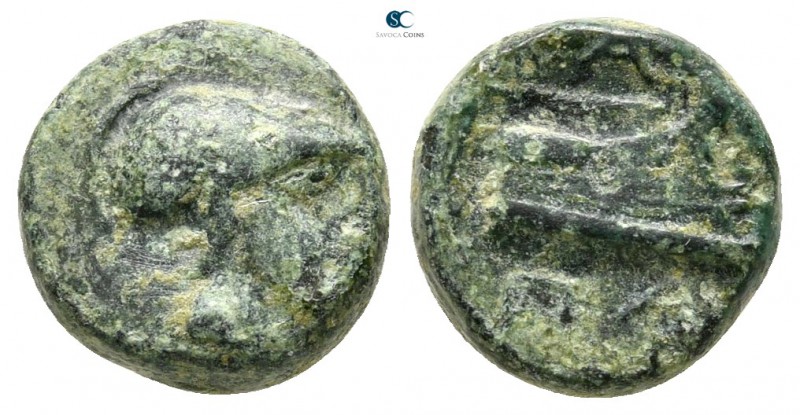Kings of Macedon. Uncertain mint 306-283 BC. Demetrios I Poliorketes (?)
Bronze...