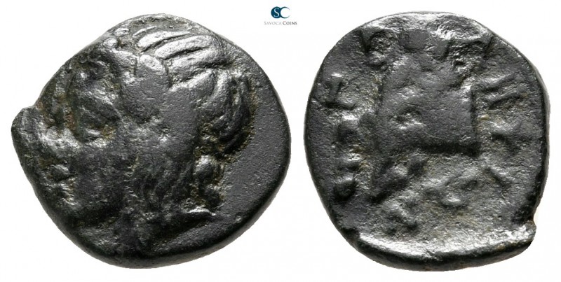 Macedon. Galepsos 400-380 BC. 
Bronze Æ

12 mm., 1,85 g.



very fine