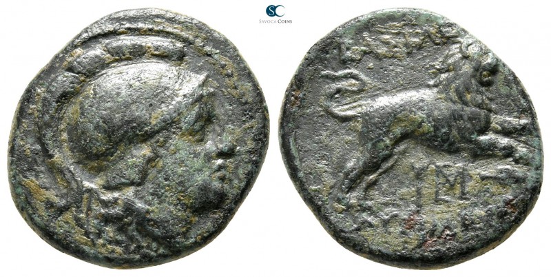Thrace. Lysimacheia. Macedonian. Lysimachos 305-281 BC. 
Bronze Æ

18 mm., 4,...