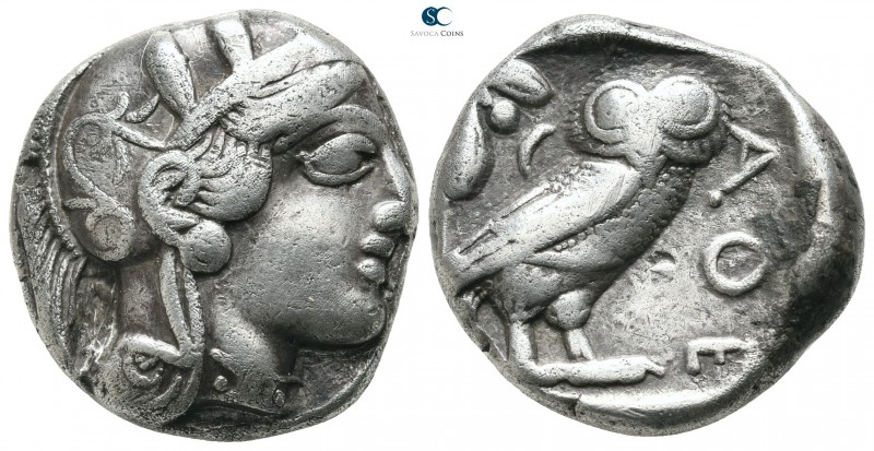 Attica. Athens 500-480 BC. 
Tetradrachm AR

24 mm., 16,77 g.



very fine