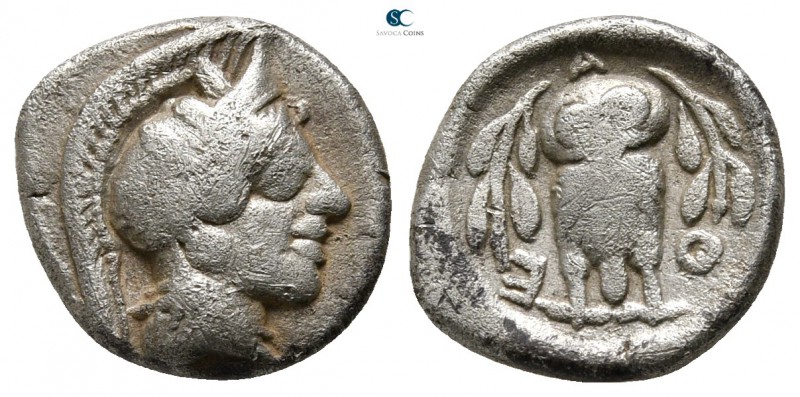 Attica. Athens 449 BC-AD 404. 
Triobol AR

13 mm., 1,96 g.



very fine