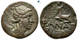 Cimmerian Bosporos. Phanagoreia 100-90 BC. Bronze Æ