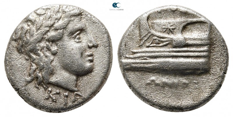 Bithynia. Kios 350-300 BC. 
Hemidrachm AR

13 mm., 2,41 g.



very fine