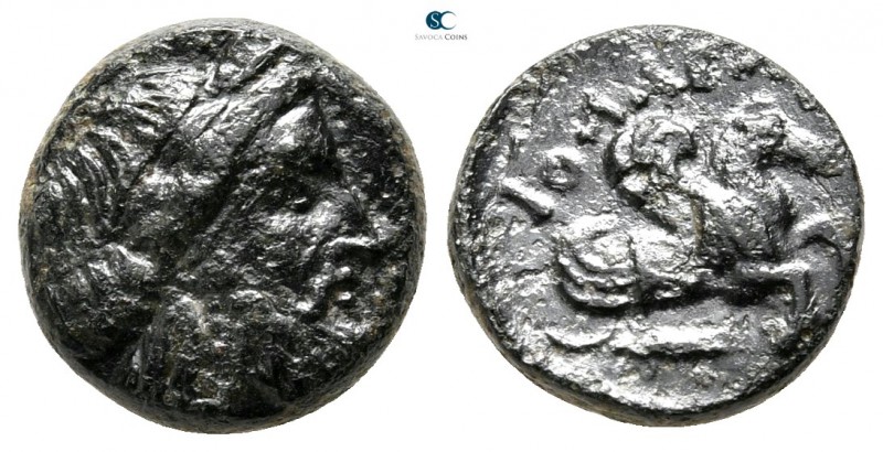 Mysia. Iolla 350 BC. 
Bronze Æ

11 mm., 2,14 g.



very fine
