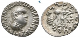 Indo Greek. Apollodotus II 80-65 BC. Drachm AR