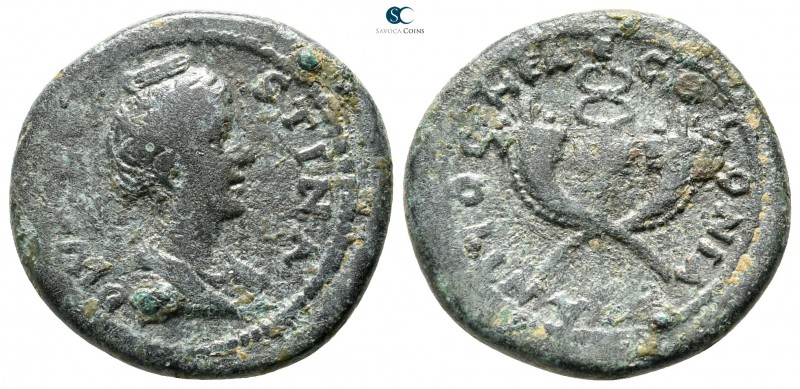 Pisidia. Antioch. Diva Faustina I AD 140-141. 
Bronze Æ

22 mm., 5,28 g.

...