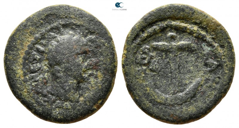 Judaea. Galilea. Tiberias Claudiopolis. Trajan AD 98-117. 
Bronze Æ

16 mm., ...