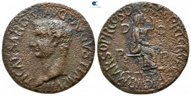 Zeugitana. Utica. Tiberius AD 14-37. Bronze Æ