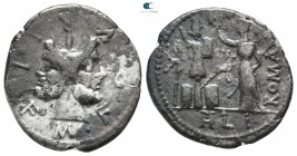 M. Furius L. f. Philus 120 BC. Rome. Denarius AR