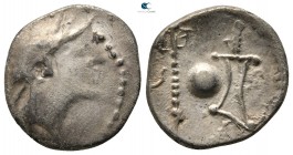 T. Carisius 46 BC. Imitative Denarius AR
