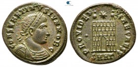 Constantinus II, as Caesar AD 317-337. Heraclea. Follis Æ
