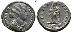 Fausta AD 324-326. Rome. Follis Æ