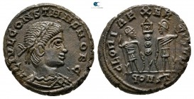 AD 348-350. Constans II, as Caeaar . Follis Æ
