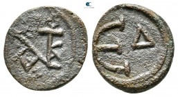 Justinian I AD 527-565. Constantinople. Pentanummium Æ