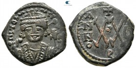 Maurice Tiberius AD 582-602. Theoupolis (Antioch). Half follis Æ
