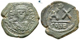Phocas. AD 602-610. Constantinople. Half follis Æ