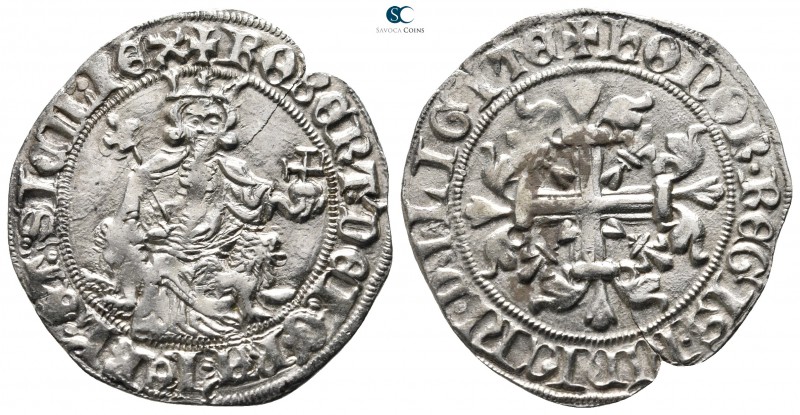 Roberto I il Saggio (the Wise) d'Angiò AD 1309-1343. Napoli (Regno)
Gigliato AR...