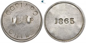 Chile.  AD 1865. 50 Copaipo AR